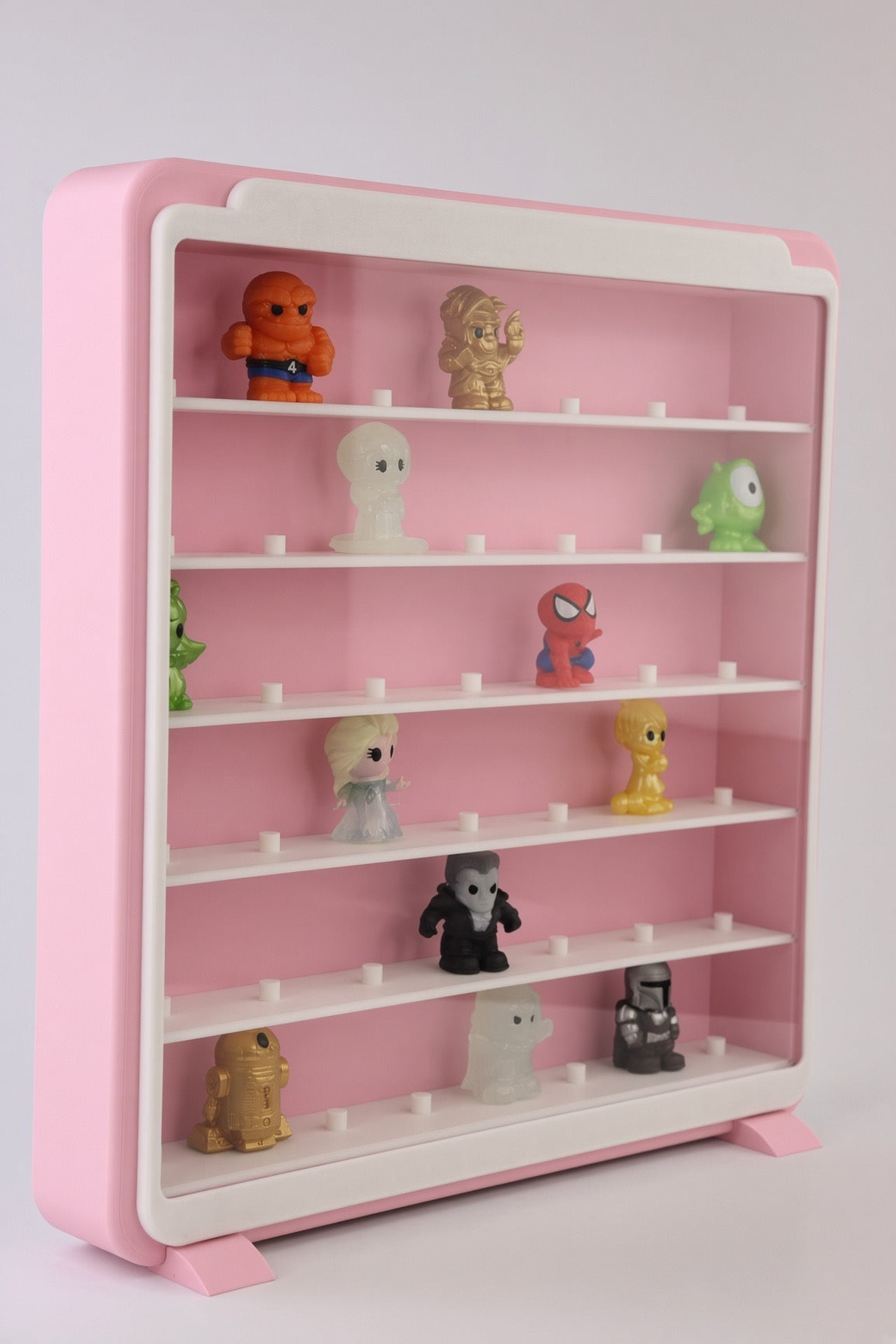 43 Spots | Ooshies Display Wall Mounted or Tabletop | 43 Spots + Acrylic Front