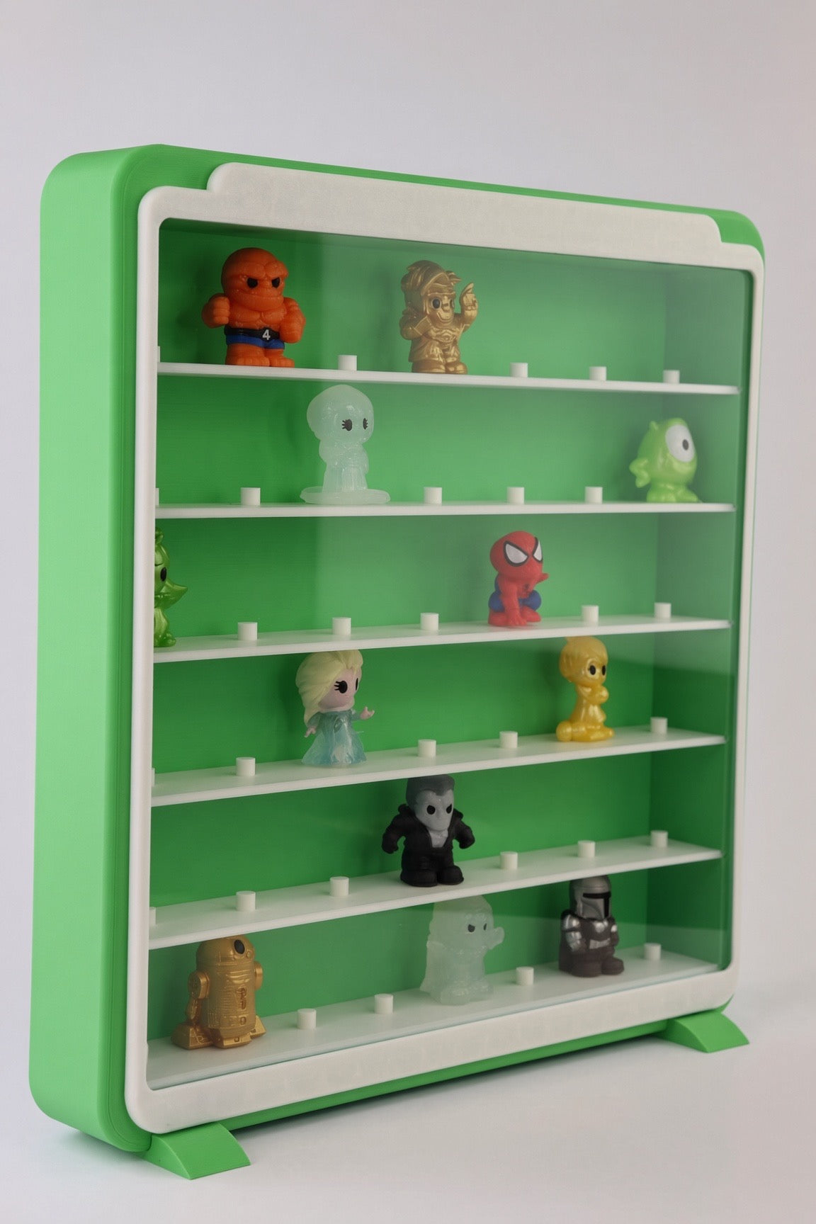 43 Spots | Ooshies Display Wall Mounted or Tabletop | 43 Spots + Acrylic Front