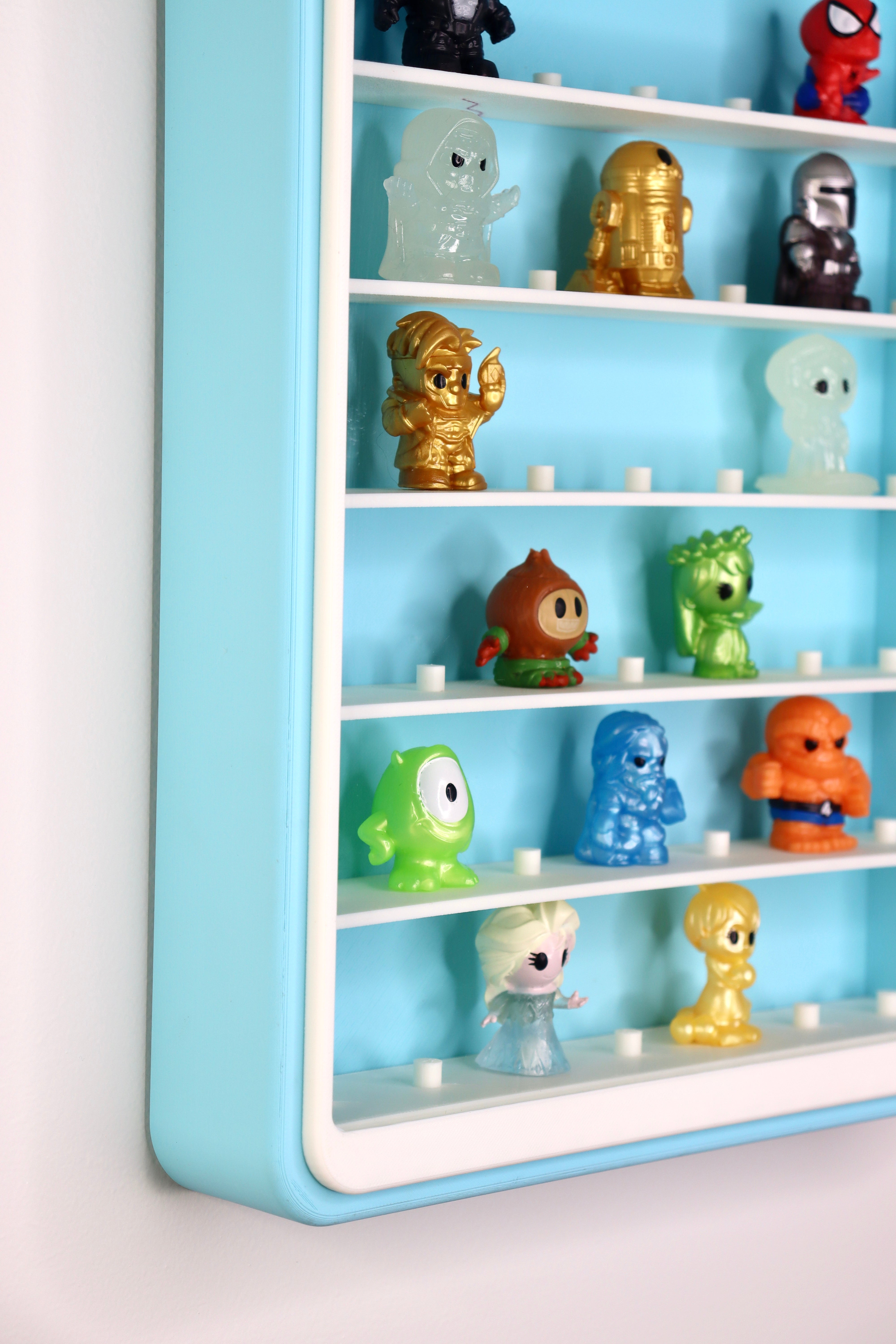 Ooshies Wall Display – 42 Spots with Acrylic Cover