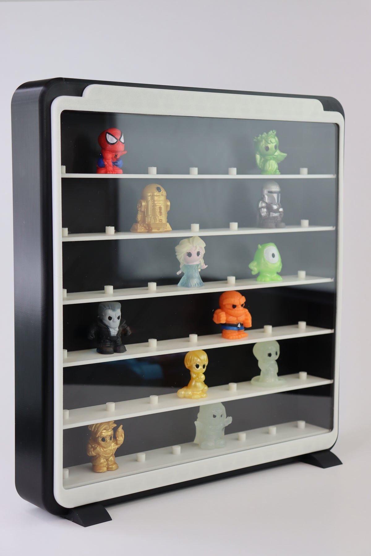 43 Spots | Ooshies Display Wall Mounted or Tabletop | 43 Spots + Acrylic Front