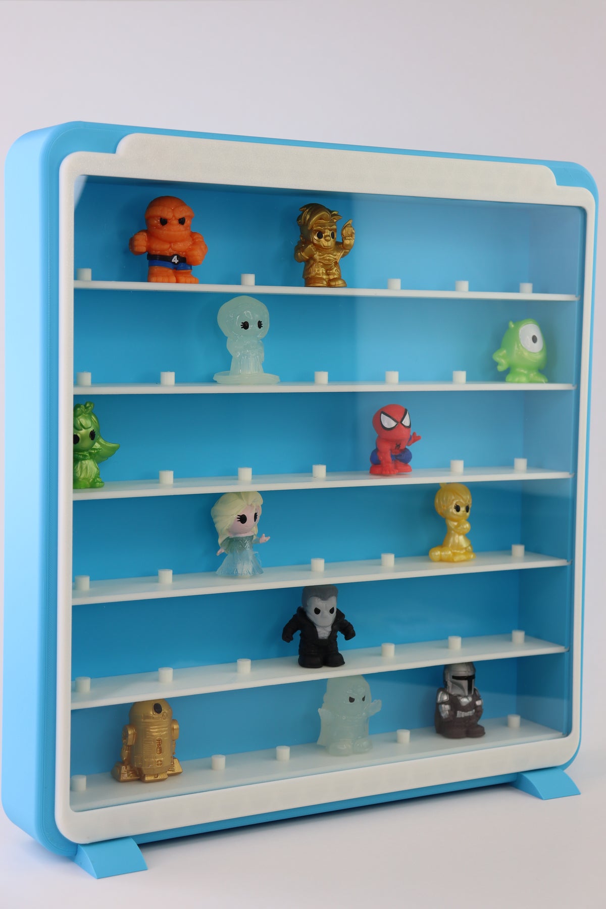 43 Spots | Ooshies Display Wall Mounted or Tabletop | 43 Spots + Acrylic Front